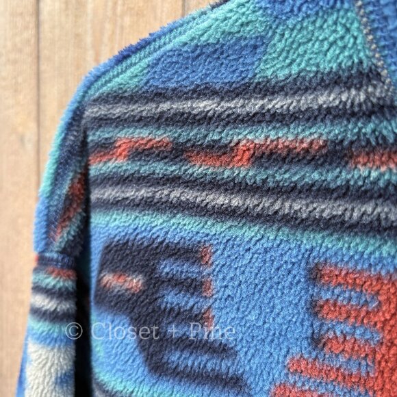 Patagonia Vintage Synchilla‎ Sweater Anatolia Bluesmoke Fleece Size Small - Picture 8 of 17